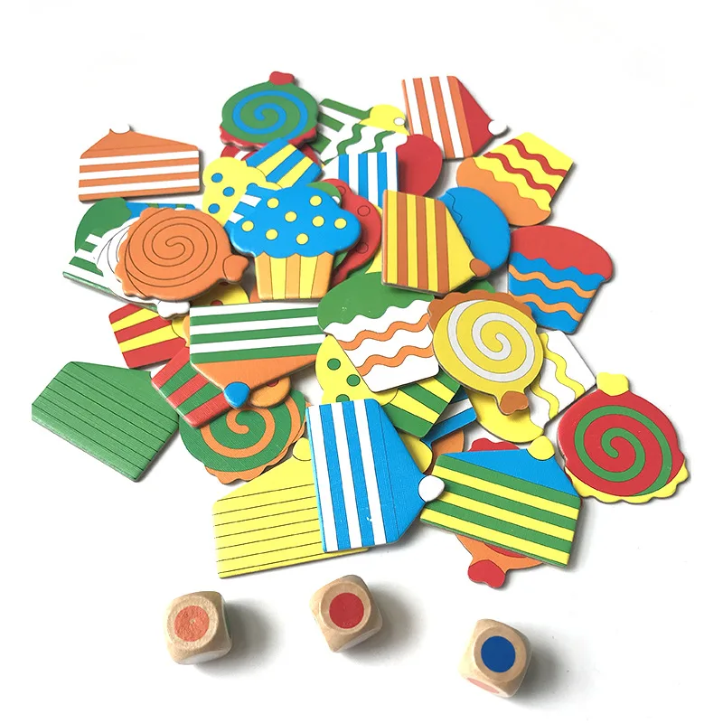 

Looking for Cake Together Parent-Child Board Board Board Game Eye-Catching Antistress Board Game New Six-Color Spot Special