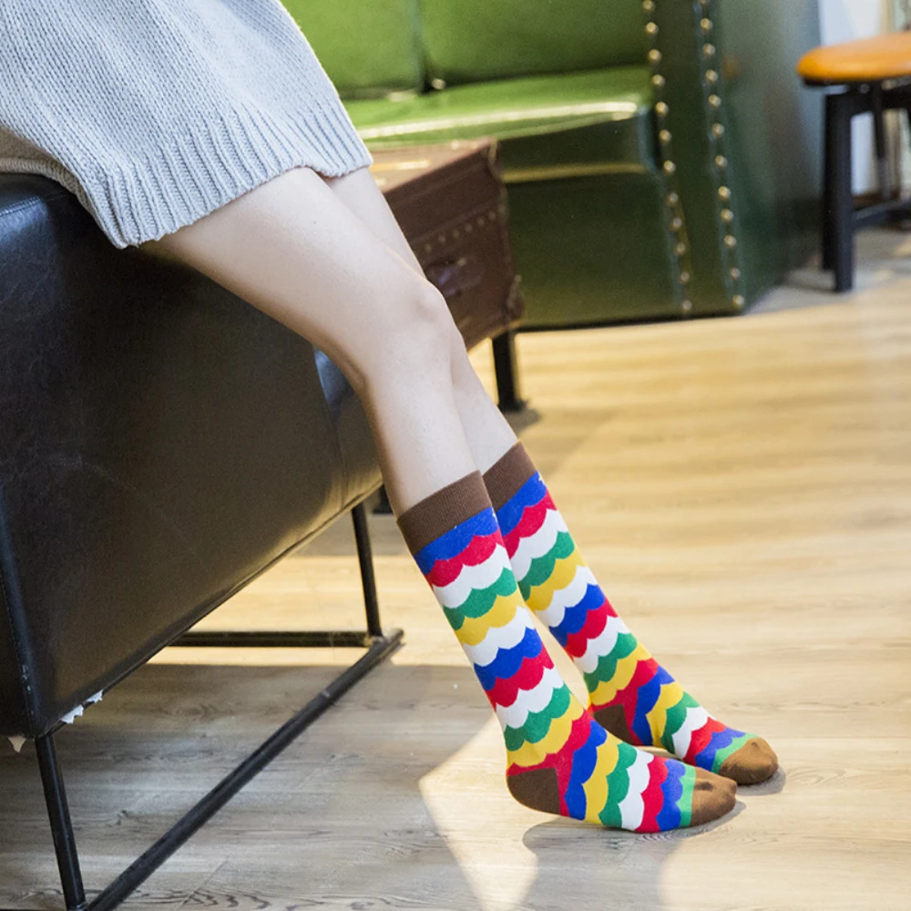 

3 пары/Лот, женские носки, женские носки с милым рисунком для девочек, повседневные носки со смешным рисунком, женские носки