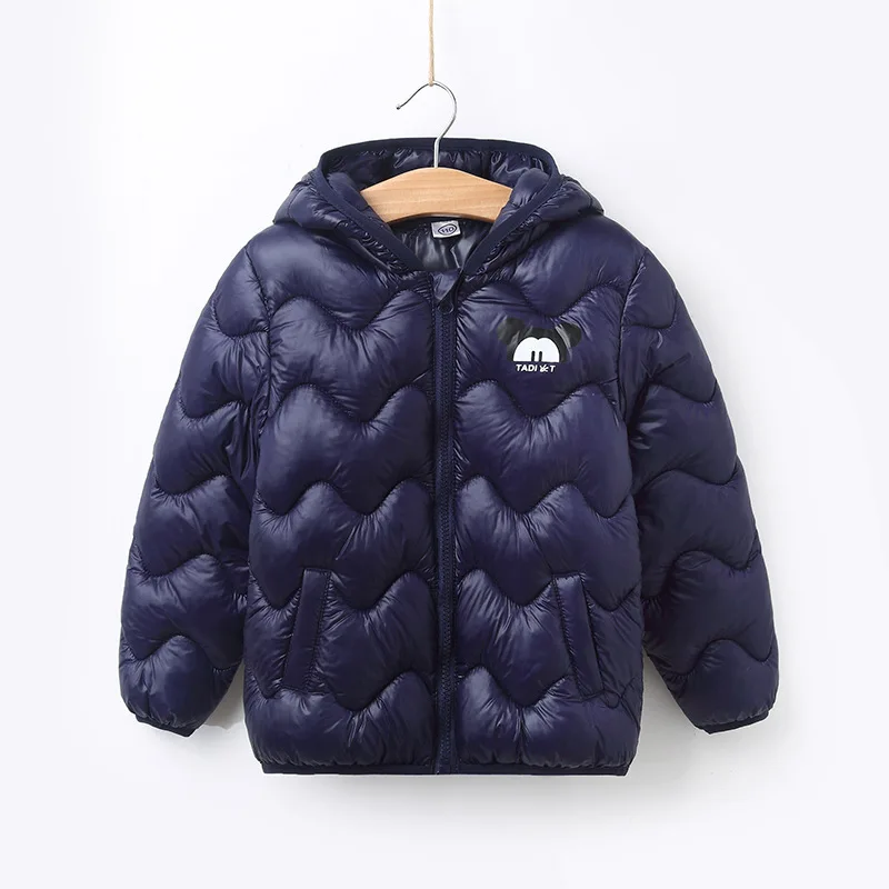 Куртка для маленьких мальчиков и девочек осенне-зимнее теплое пуховое пальто