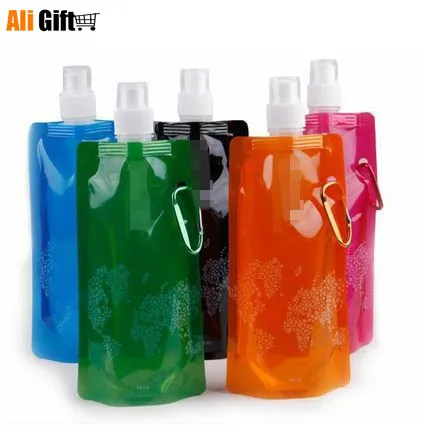 Portable Folding Water Bottle / Foldable Bag/Travel  For Sports Novelty Items  Bag 16 OZ
