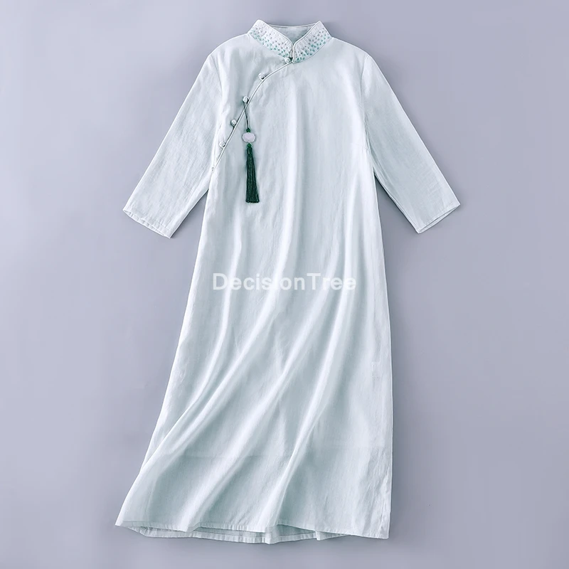 

2022 элегантное китайское платье, женское винтажное китайское платье-Ципао с воротником-стойкой, пикантное платье-Ципао, элегантное вечернее...