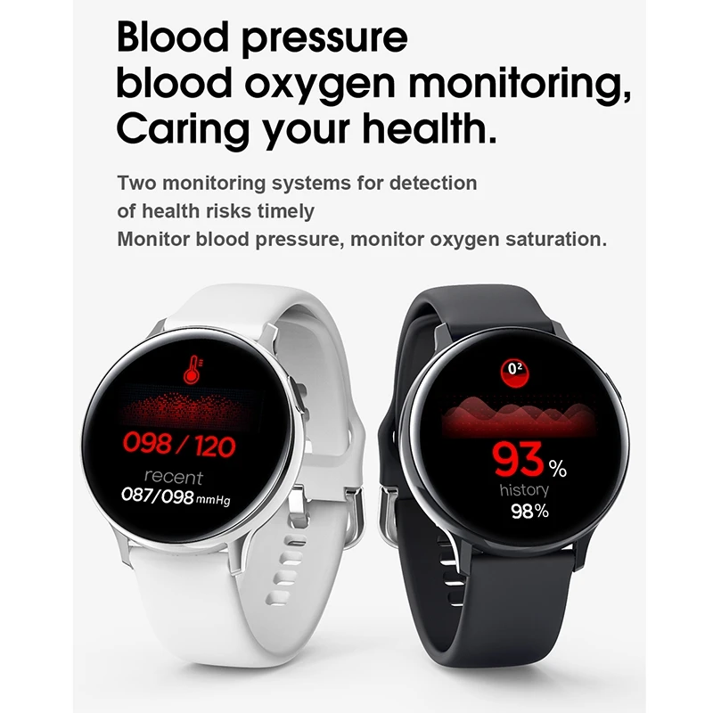 

Top Deals S20S Bluetooth Smart Watch Full Press Sn ECG Heart Rate Blood Pressure IP68 Waterproof for Xiaomi Huawei