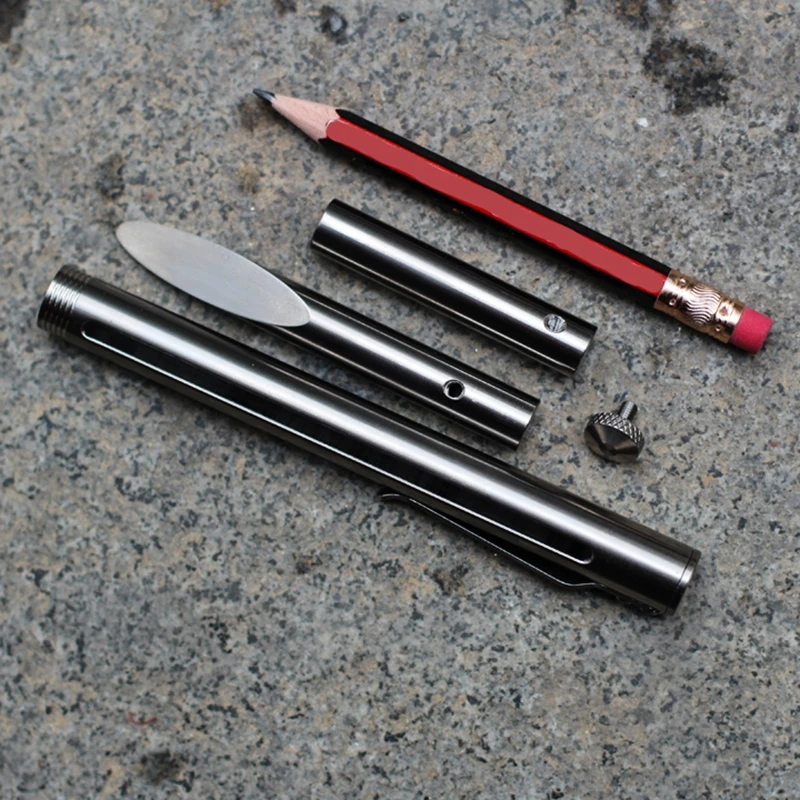 EDC инструменты из титанового сплава лом кулон уличный Паракорд DIY украшения выживания кемпинг снаряжение EDC многофункциональные инструменты