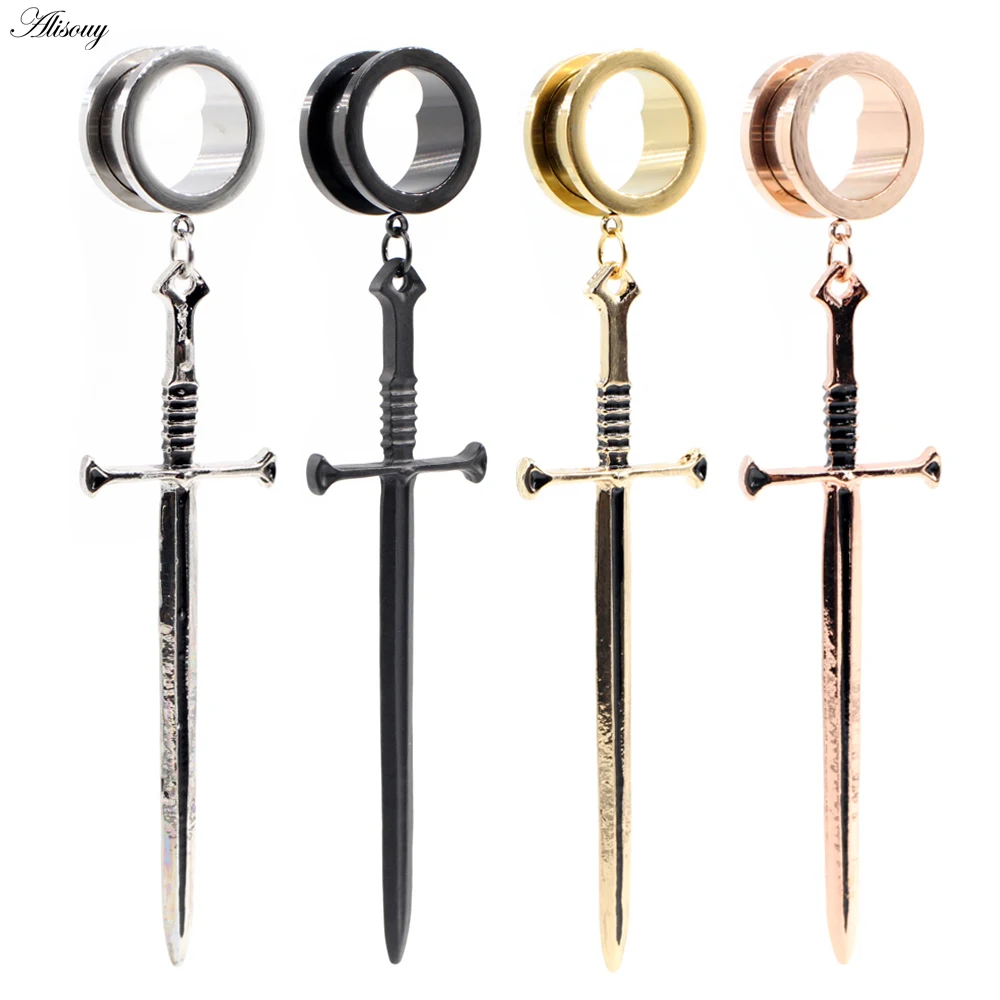 Растягиватель Alisouy Из Нержавеющей Стали Для Пирсинга Ушей туннель с