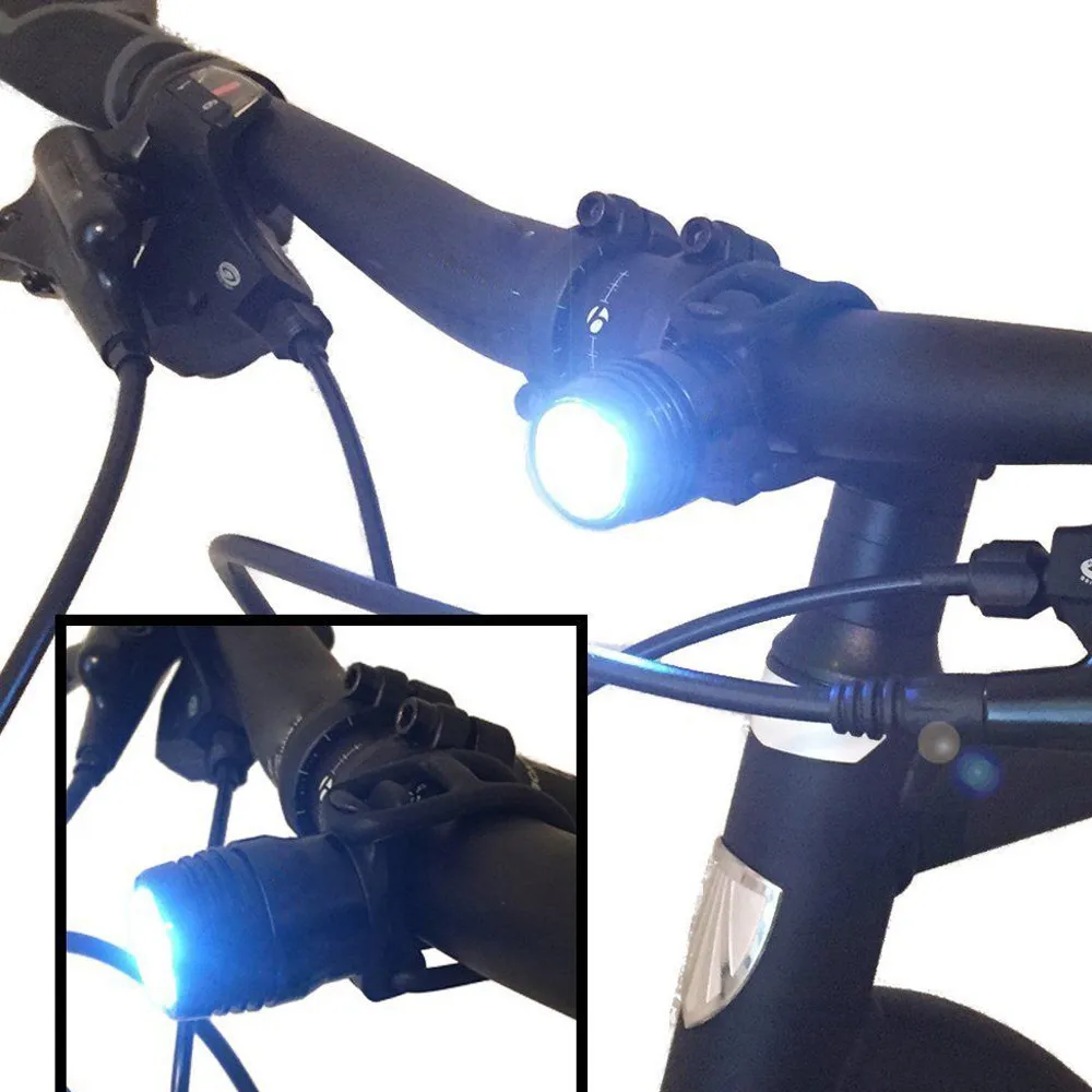 Outdoor Cycling Lights USB Rechargeable Headlight Taillight Bike Light Set + Smart Bicycle Phone Mount Accessories | Спорт и