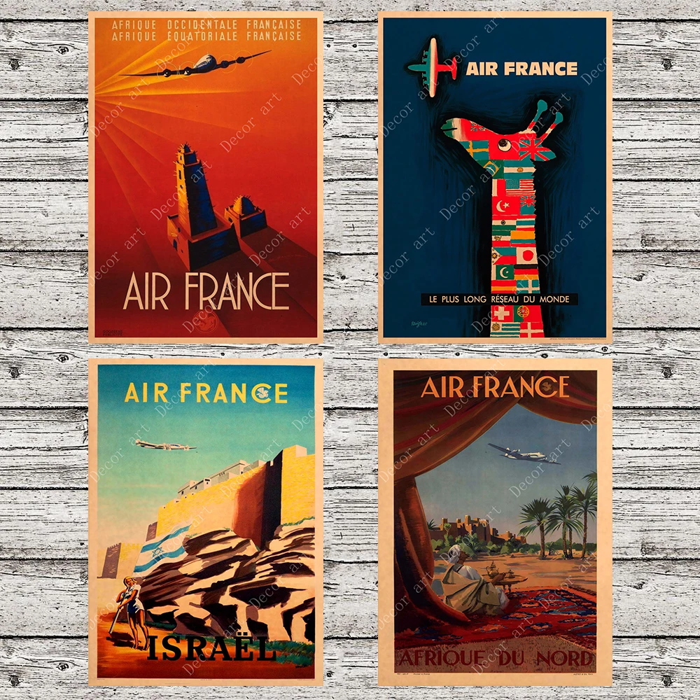 Посылка в Израиль по воздуху во Франции город холст живопись винтажные настенные