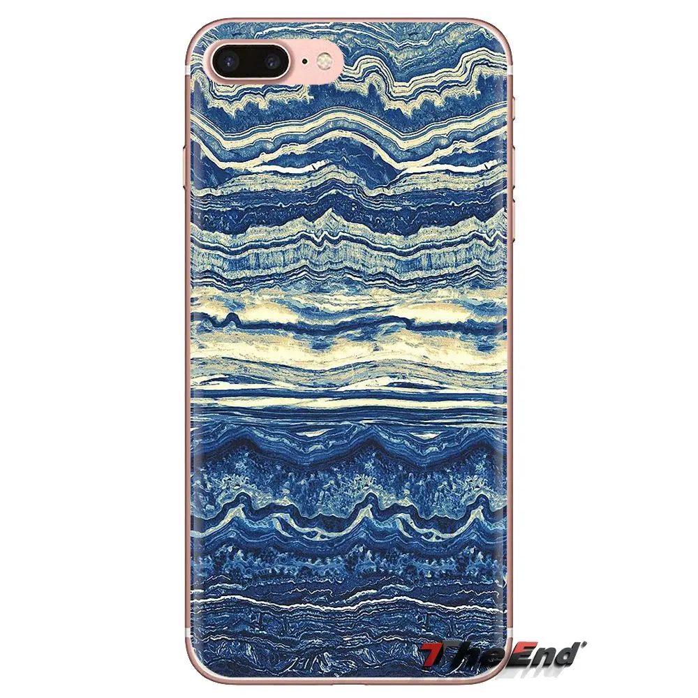 Природа чудо розовый Золотой Агат ТПУ чехол для samsung Galaxy S2 S3 S4 S5 MINI S6 S7 edge S8 S9 Plus Note 2