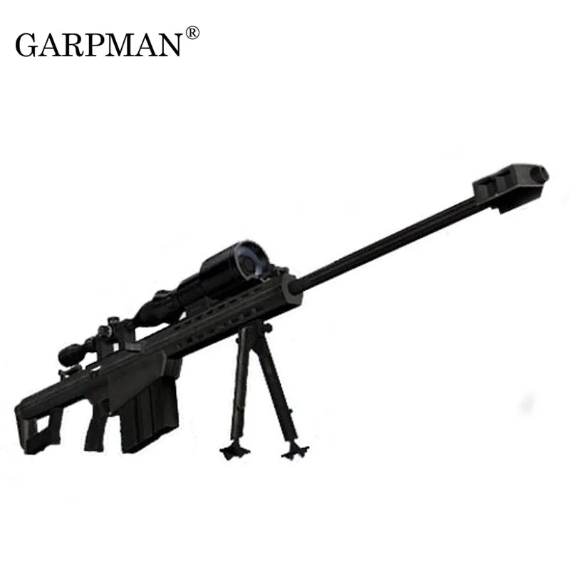 Снайперская винтовка Barrett M82A1 в масштабе 1:1 бумажная модель оружия журнал