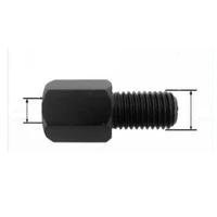 motor scooter motorcycle mirror adapter m10 m8 10mm 8mm right left hand thread changing screw blacksilver