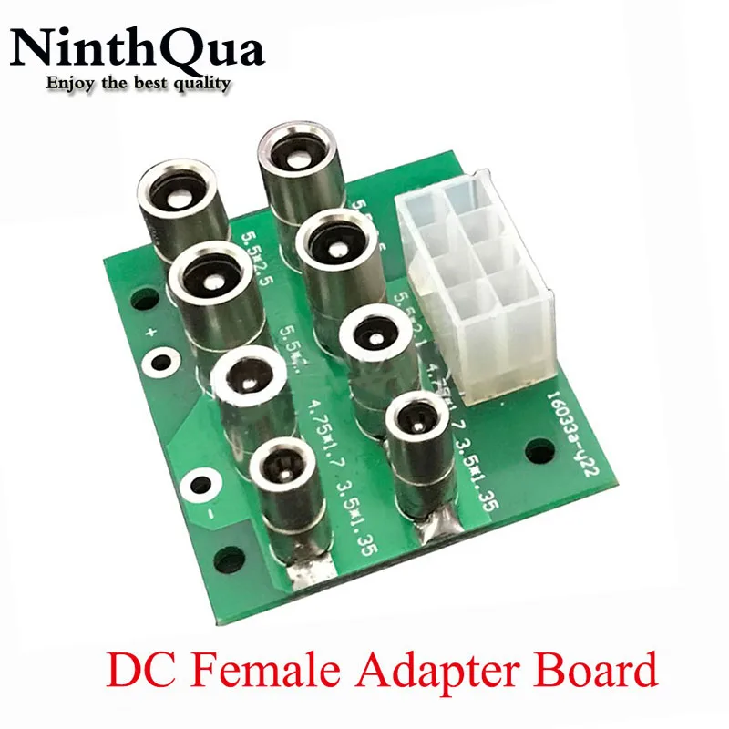 

1pcs High Current DC Bus Head Integrated Adapter Board 40*47.7mm DC 5.5*2.1/2.5 4.75*1.7 3.5*1.35 DC Power Jack Socket Connector