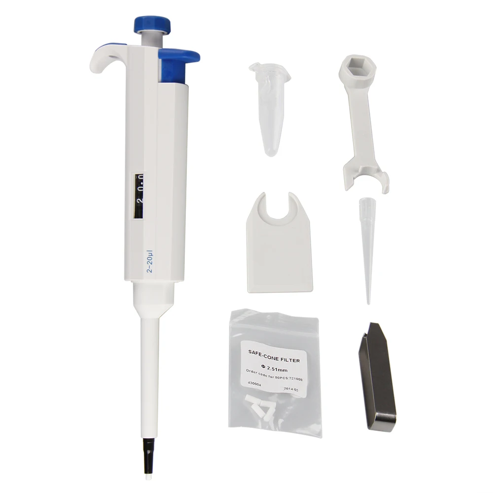 

FOURE'S SCIENTIFIC Pipette 2-20ul Lab Adjustable Micropipettes Pipette Single Channel 2-20 Microliter Pipette Pipettor