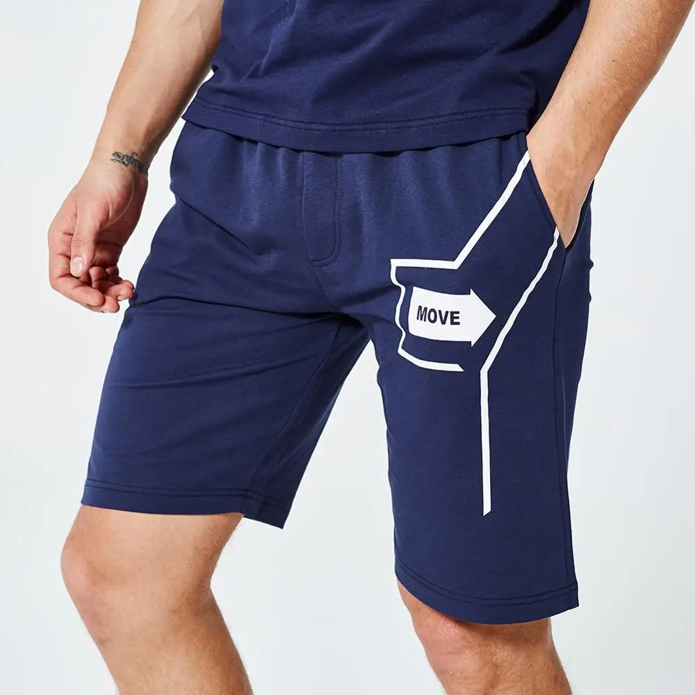 Хлопковые мужские шорты с коротким рукавом футболки для бега костюмы баскетбола