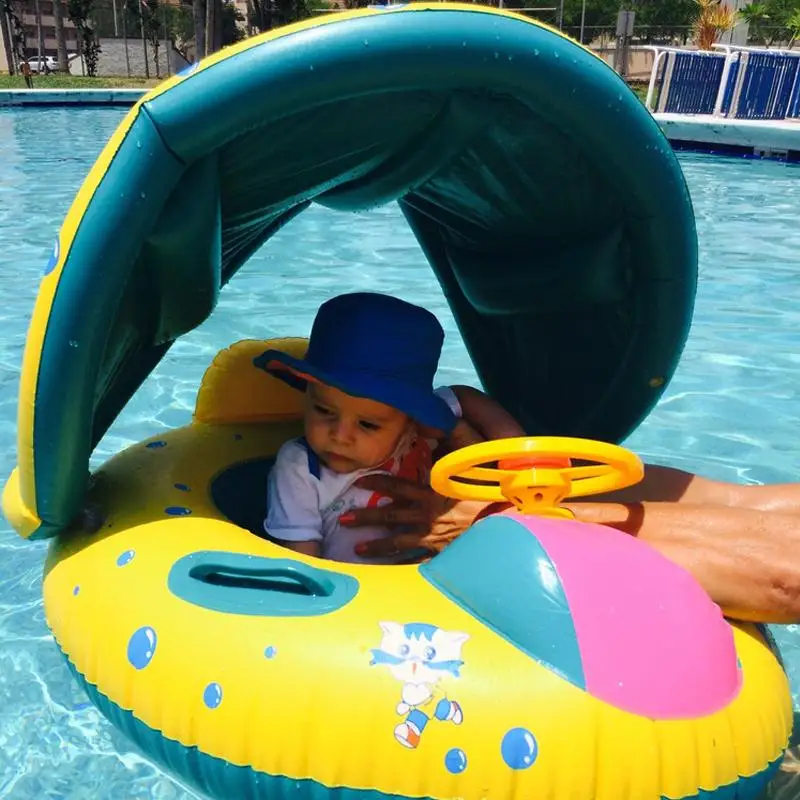 Плавательные поплавки, детские плавательные кольца, надувные детские летние плавательные бассейны, лебедь, водные забавные игрушки для бас... от AliExpress WW