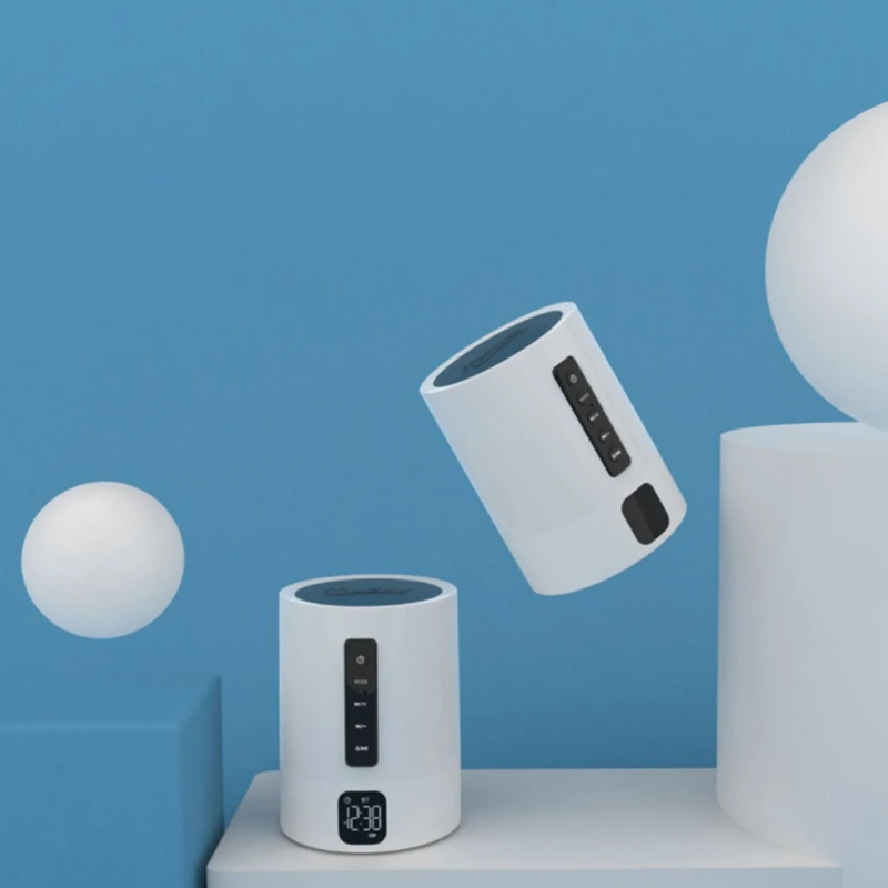 Bluetooth колонка с ночным светильник ением и будильником Беспроводная поддержка USB