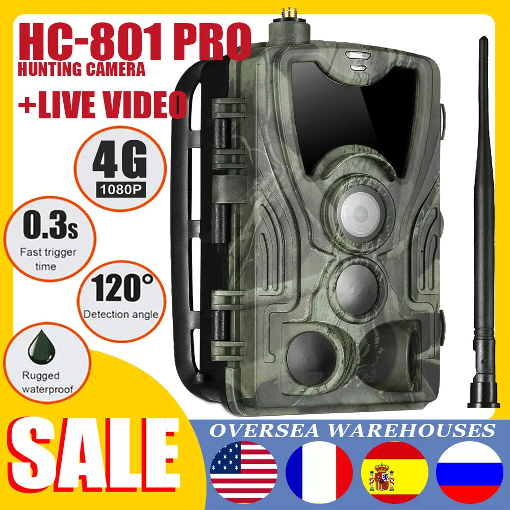 HC801 pro 4K видео в режиме реального времени приложение Trail Камера облако Услуги 30MP