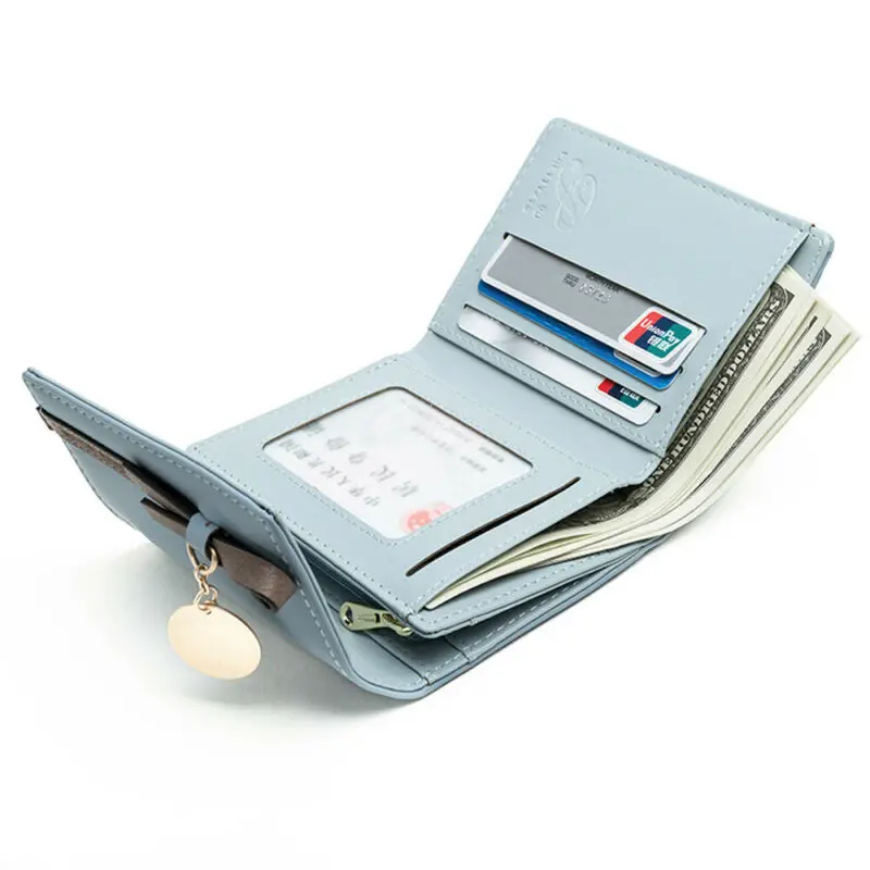 

New Women Small Leather Zipper Wallets Fashion Ladies Letter Bag Short Simple Coin Bag For Women's Clutch Card Holder Wallet