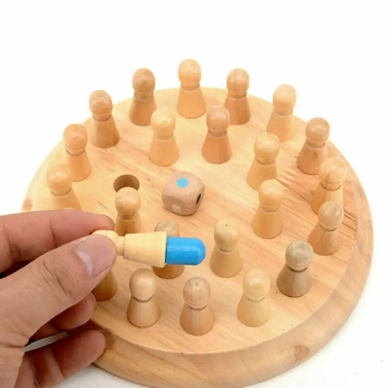 

Wooden Memory Match Stick Chess Game Children Kids Puzzle Educational Toys Gifts