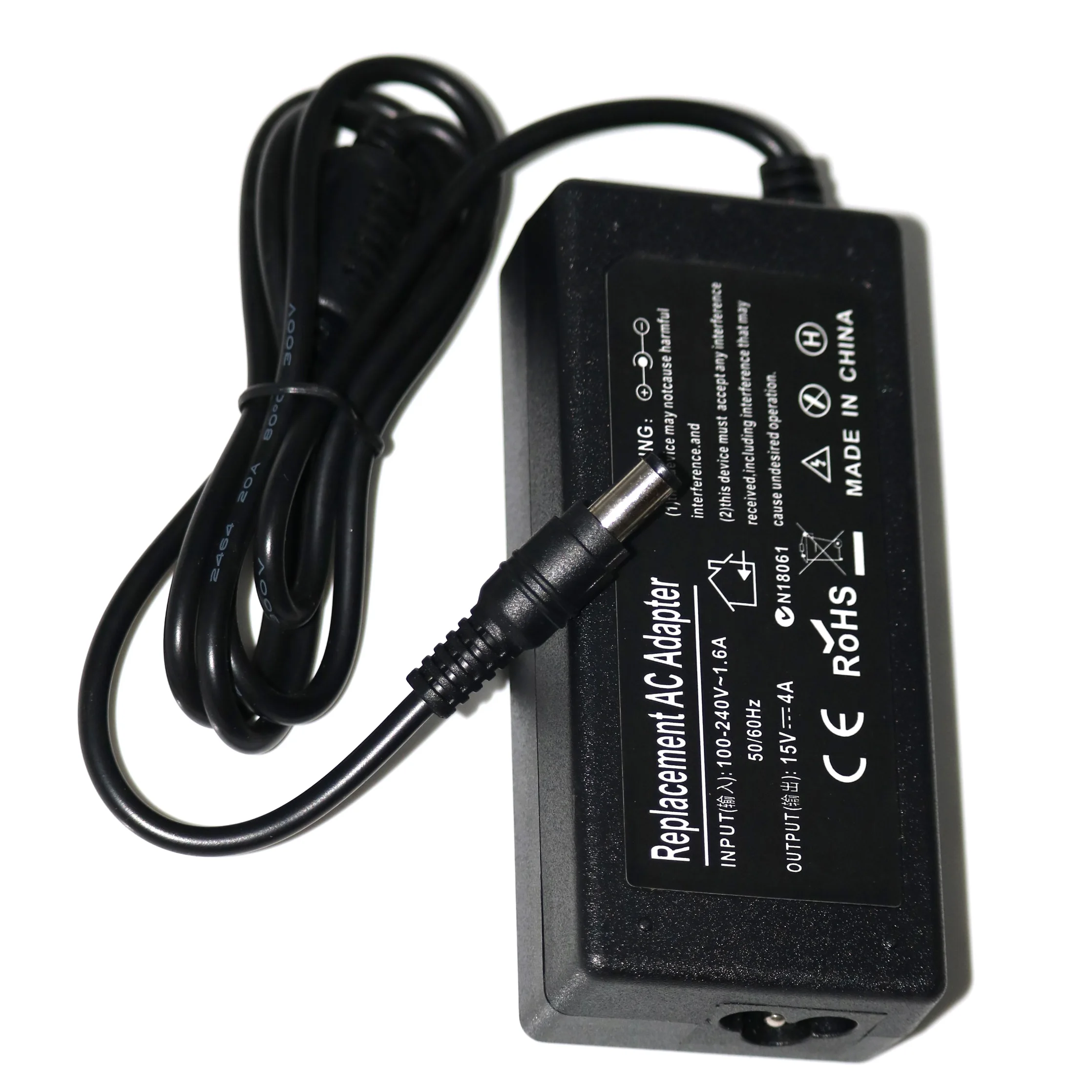 

Toshiba 15V 4A 6.3×3.0mm Laptop Power Adapter Charger AC 100V-240V DC 15V 4A Switch power supply 60W LED adapter