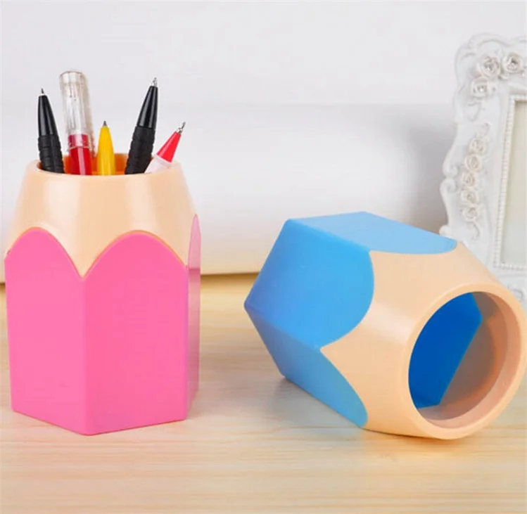 Популярные творческие ваза для ручек карандаш горшок подставка косметических