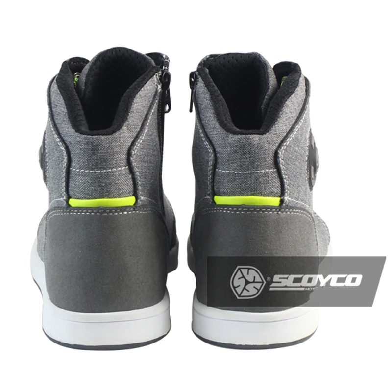 Ботинки SCOYCO мужские мотоциклетные Повседневная модная дышащая обувь для