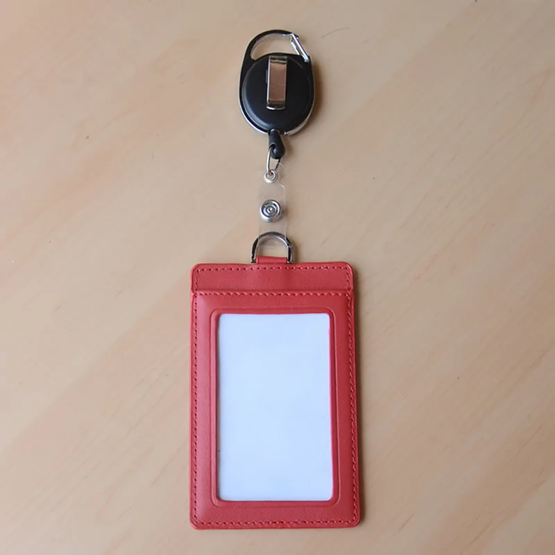 2 сторонняя держатель значка из натуральной кожи с принтом медсестры сотрудник