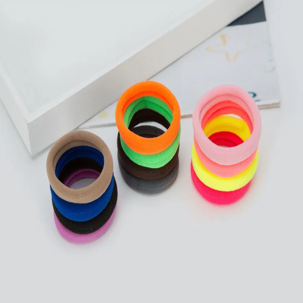 Резинки для волос Нейлоновые женские разноцветные резинки фиксации хвостиком