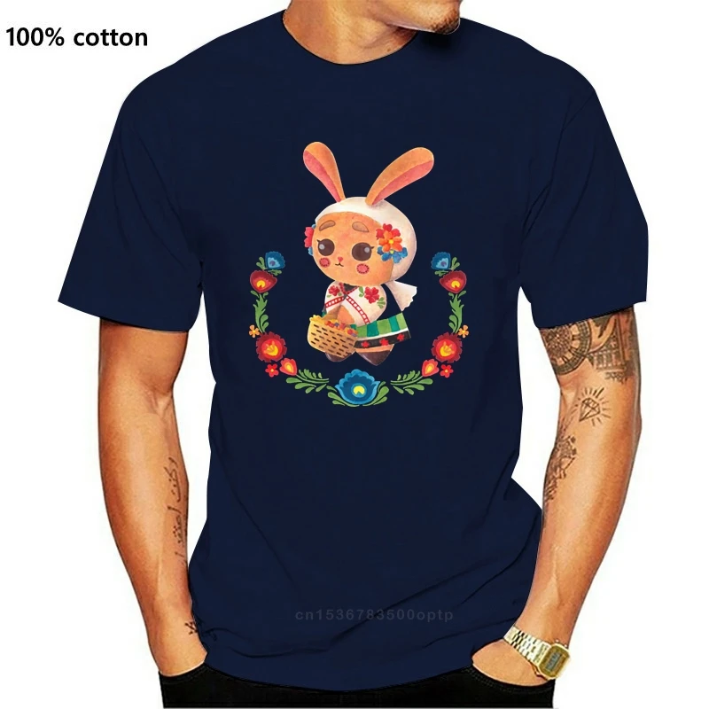 

New Midnite Star Polished flower rabbit father's day all cotton neck round top pocket short sleeve T-shirt hot design sales T-sh
