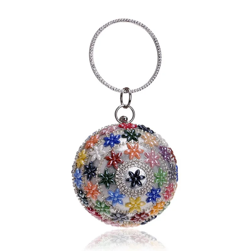 Роскошный вечерний кошелек с бриллиантами Besd и цветами Сумочка для женщин