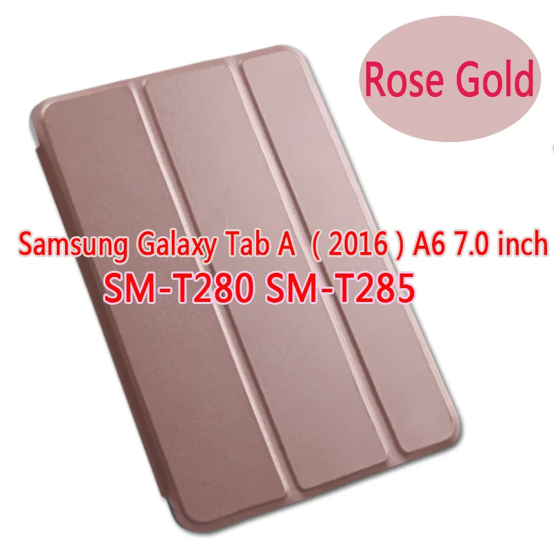 Tab A 7.0 2016 T280 Чехол для Samusng Galaxy Tab A() SM-T280 T285 7,0 SM-T580 T585 10," чехол для планшета кожаный смарт-чехол для сна - Цвет: Tab A 7.0 2016 T280
