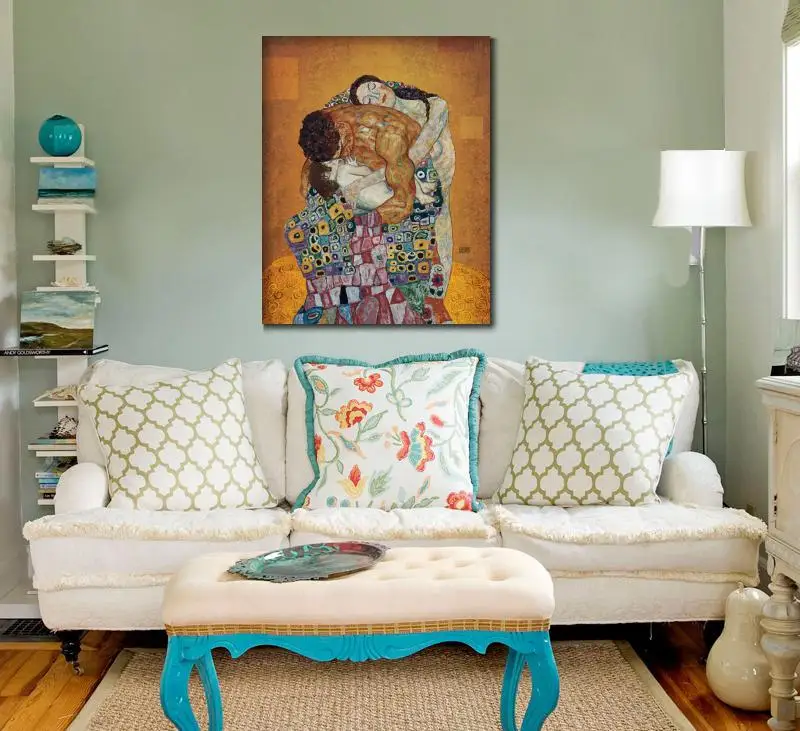 Художественное полотно Густав Климт семейная ручная роспись Масляные картины