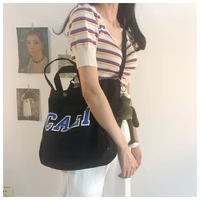 Womens Bag Korean Casual Messenger Bag Women Letter Print Canvas Bag Crossbody Bag Shoulder Bag For Women Tote Bag Ladies Bolsa