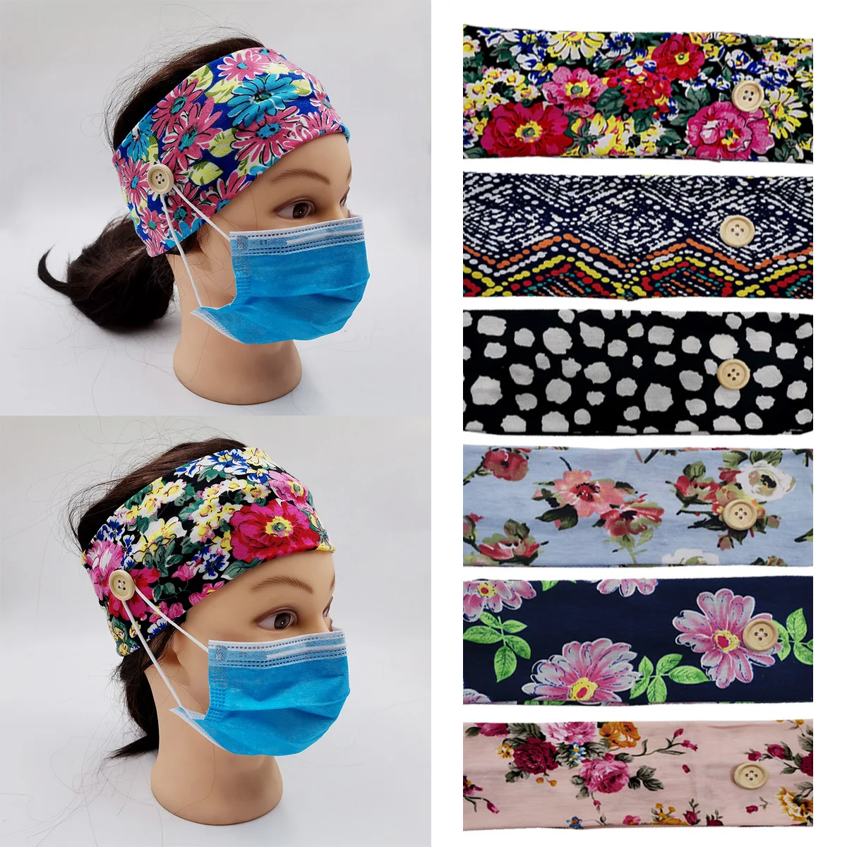 Женская повязка на голову K2 в европейском и американском стиле модная с большими