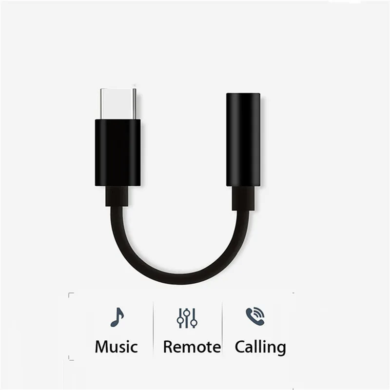 Адаптер для наушников с разъемом Usb Type C на 3 5 мм аудиоадаптер Aux Mi 9 8 se lite Black Shark 2 Helo