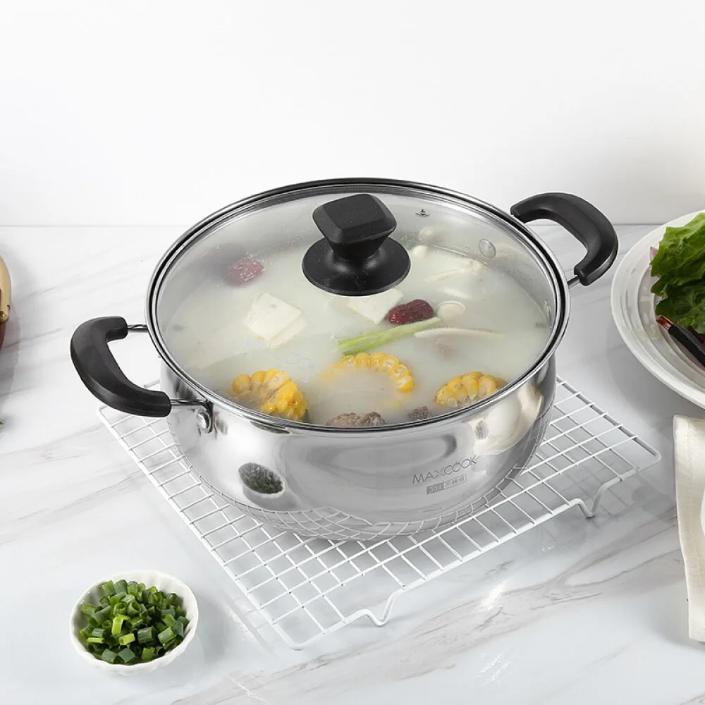 24 см Кастрюля для посуды совместимая кастрюля супа домашняя кухня случайный