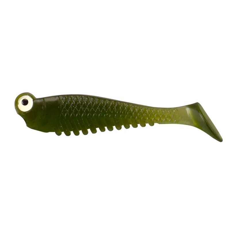 100pcs/Lot 5cm 1.3g Fish Silicone Worm Soft Lures Fake Bait Sea Fishing Swimbait Surface Artificial Spinnerbait