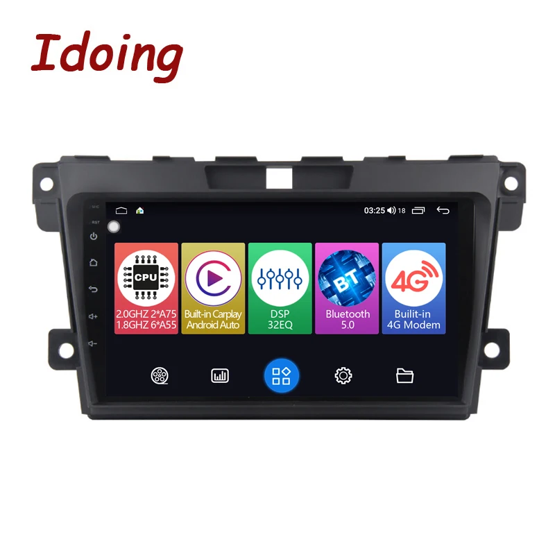 

Idoing 9"Car Intelligent System Radio Video Player Navigation GPS For Mazda CX7 CX-7 CX 7 ER 2009-2012 Head Unit Plug And Play