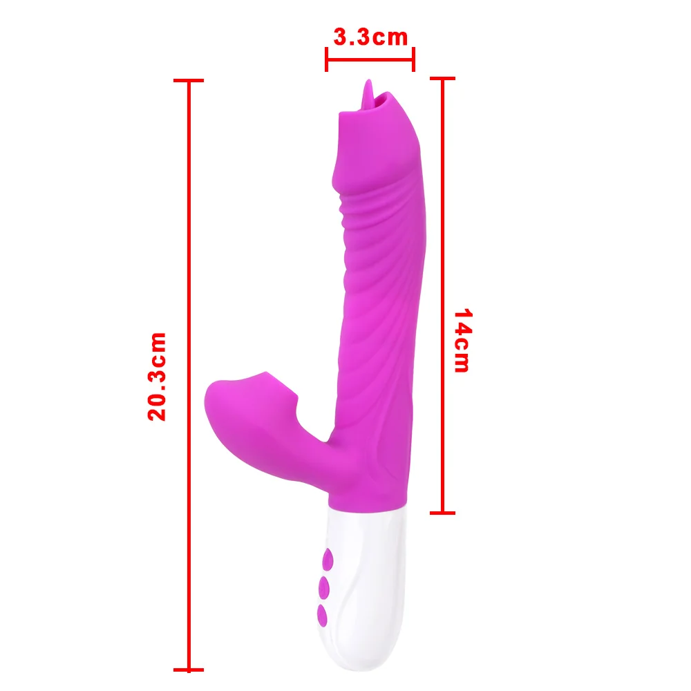 Новый вращающийся фаллоимитатор вибратор для нагрева точки G имитации языка