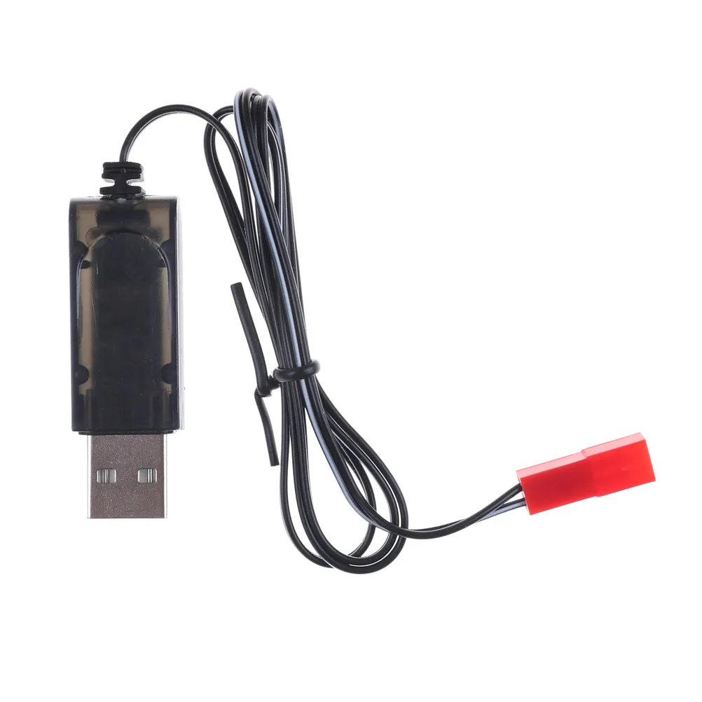 1 шт. 3 7 в Черный USB-Кабель-адаптер для зарядки вертолета и дрона | Игрушки хобби