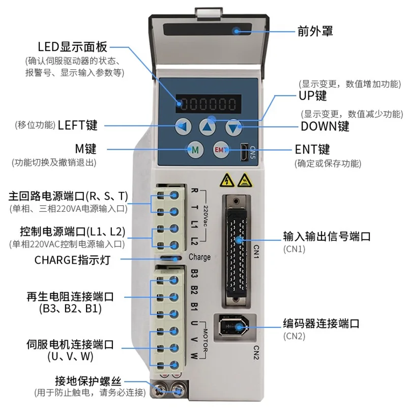 400 Вт 0.4kw 3000 об/мин 1.27NM 60 мм 220V AC Серводвигатель drive kit 17bit JMC 60JASM504230K 17BCD + JASD4002