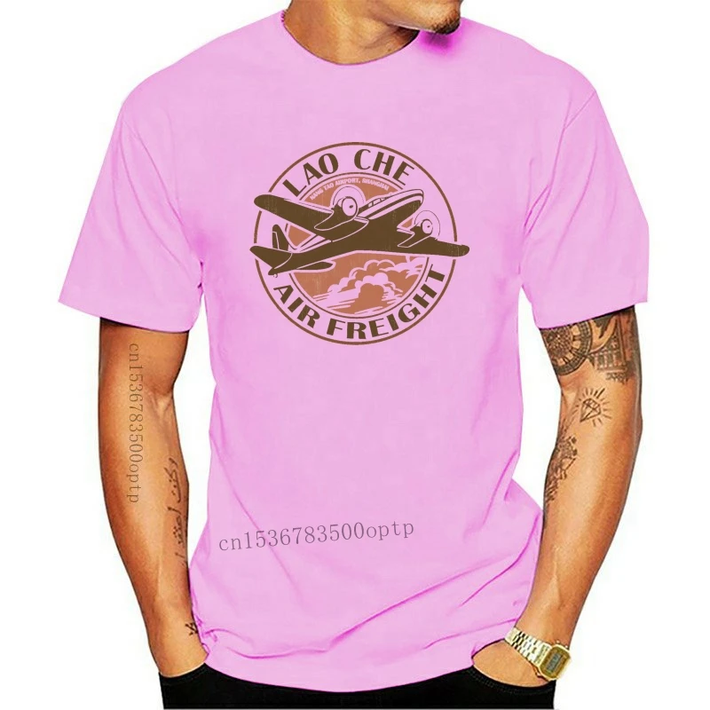 

New Lao Che Airlines Indiana Jones tee air freight S-3XL T-Shirt movie Tops Summer Cool Funny T Shirt T Shirts O-Neck Tops