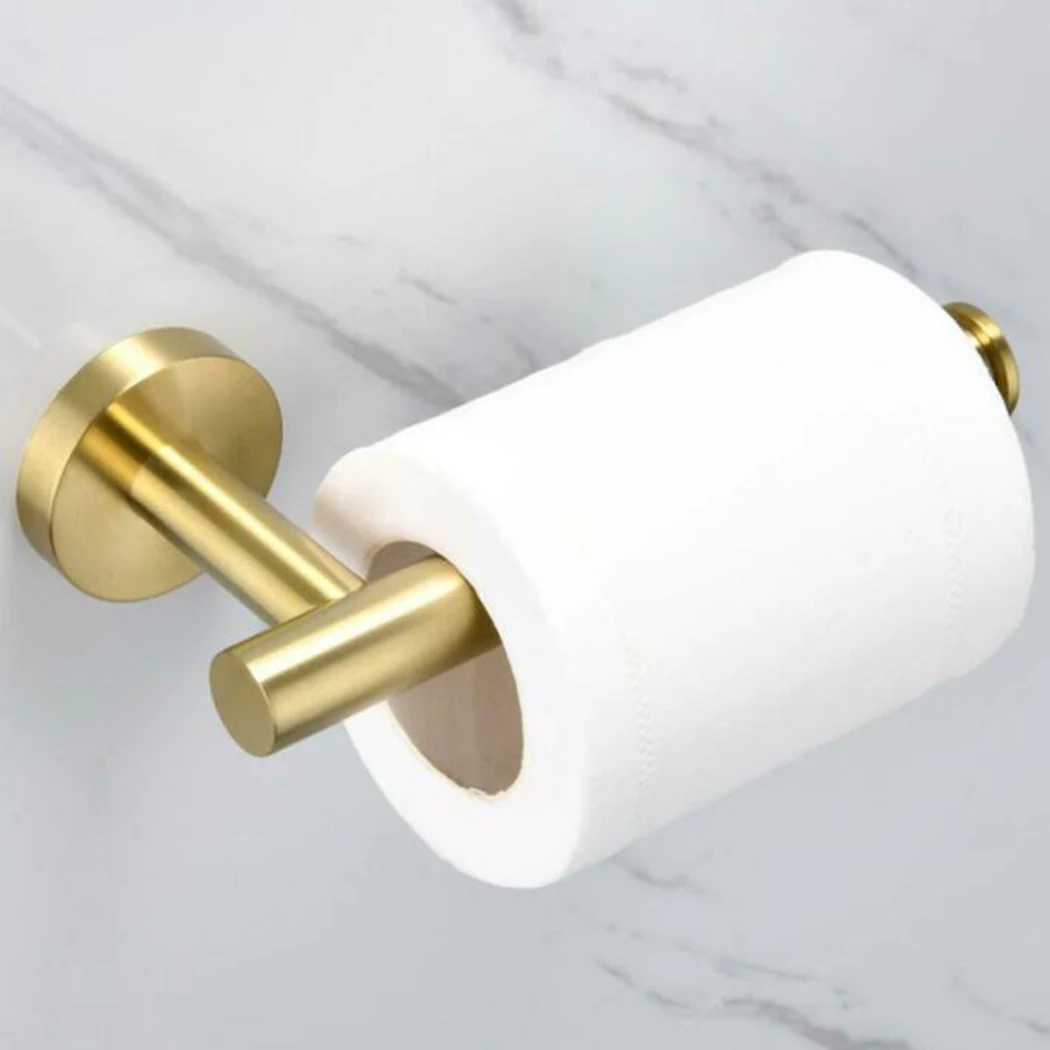 

Wall Hanger Toilet Roll Paper Holder Wall Mounted Bathroom Single Rail Bar Stainless Steel Sale Durable Hot