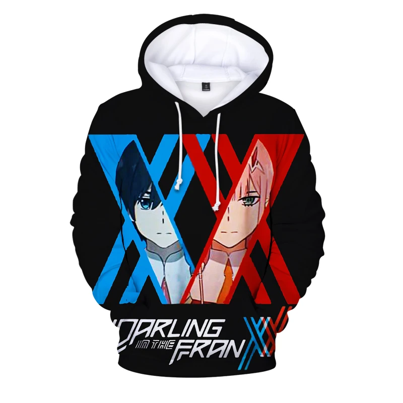

2021 Anime DARLING In The FRANXX Hoodie 3D Men Women Sweatshirts Fashion Oversized Harajuku Hoodies DARLING In The FRANXX Tops