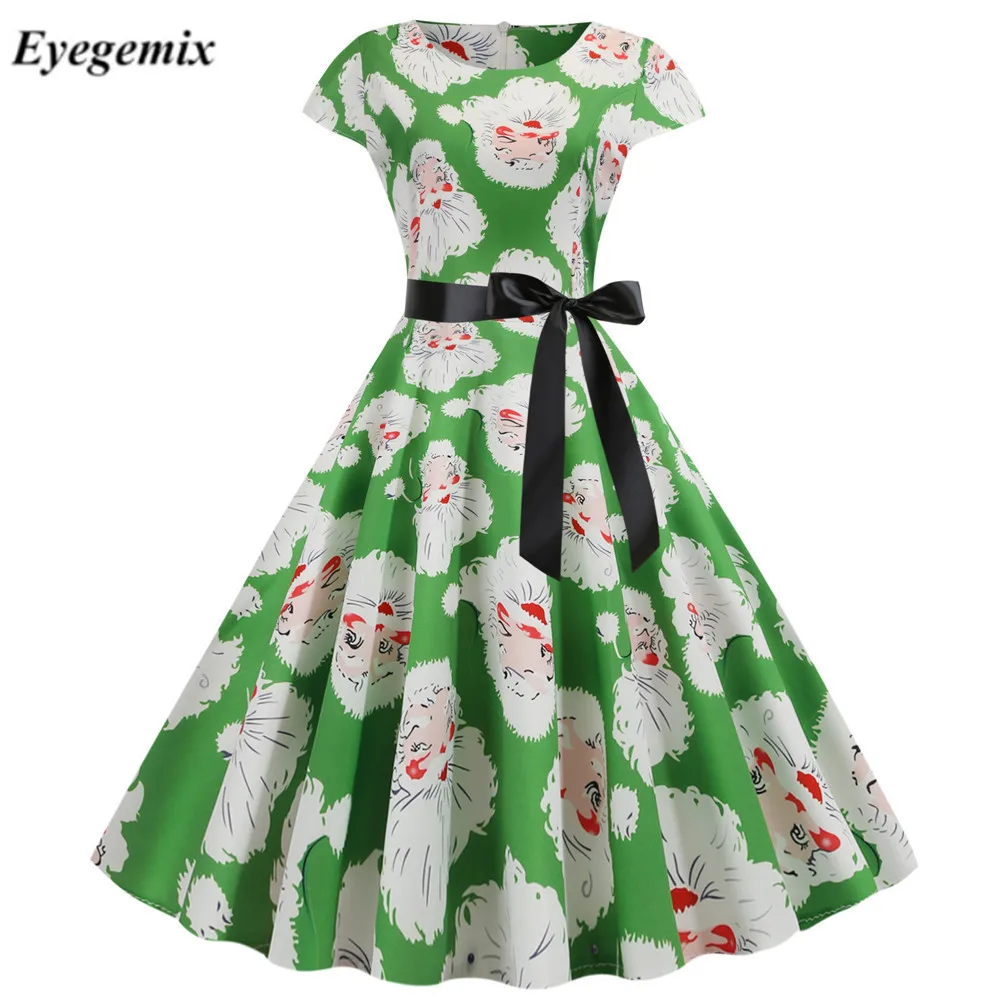 Женская обувь зеленого цвета Зимнее рождественское платье размера плюс