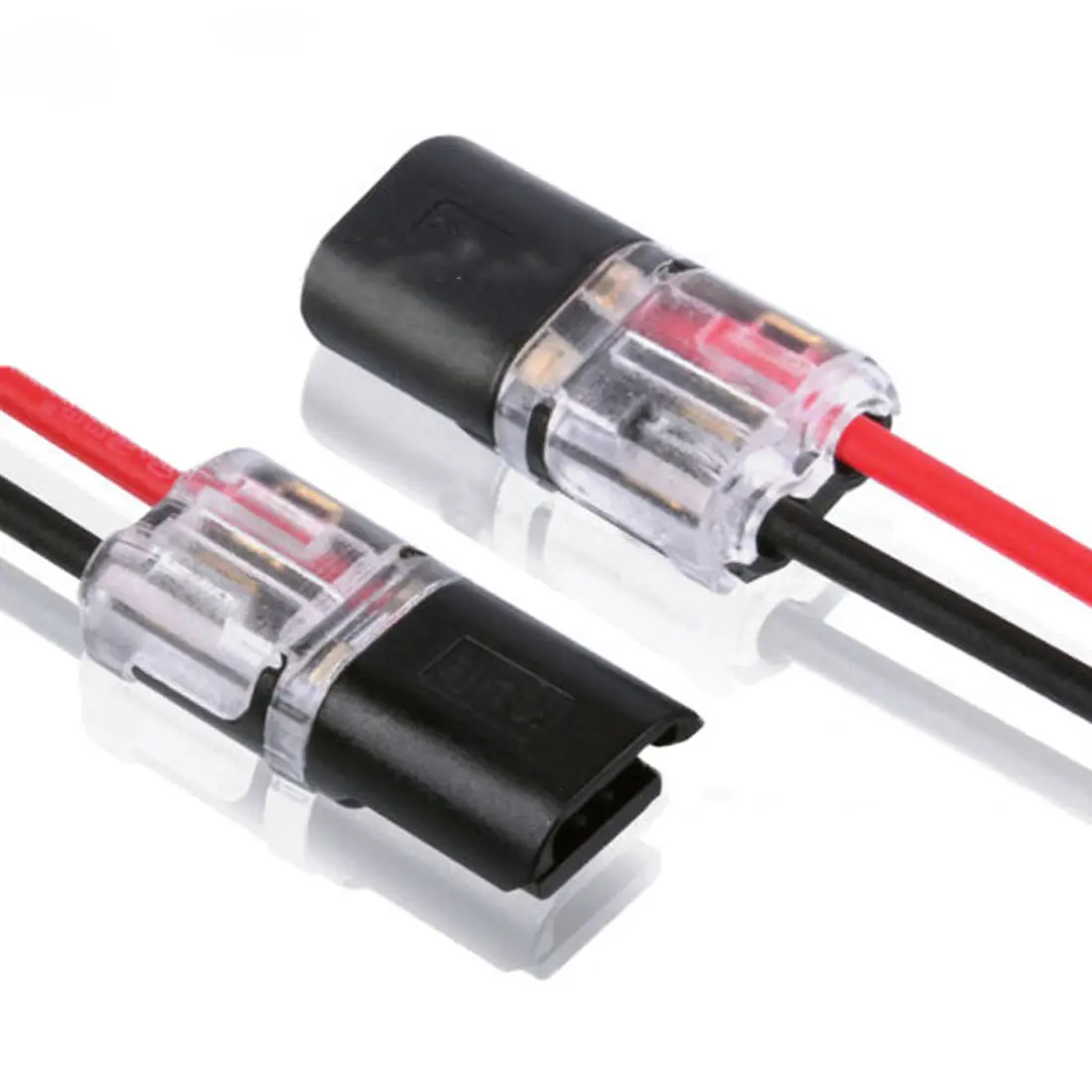 2pin 10 шт. вставной пружинный замок провода разъем для 22-20AWG провода быстрого сращивания соединительный кабель обжимные клеммные блоки