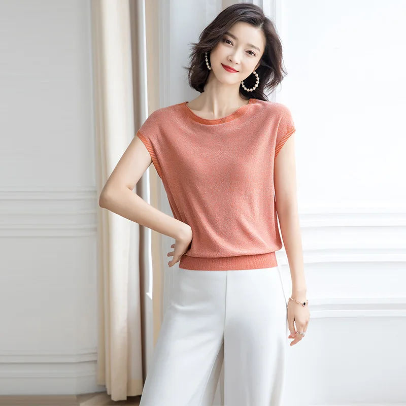 Женские вязаные свободные свитера с рукавом летучая мышь модный Повседневный