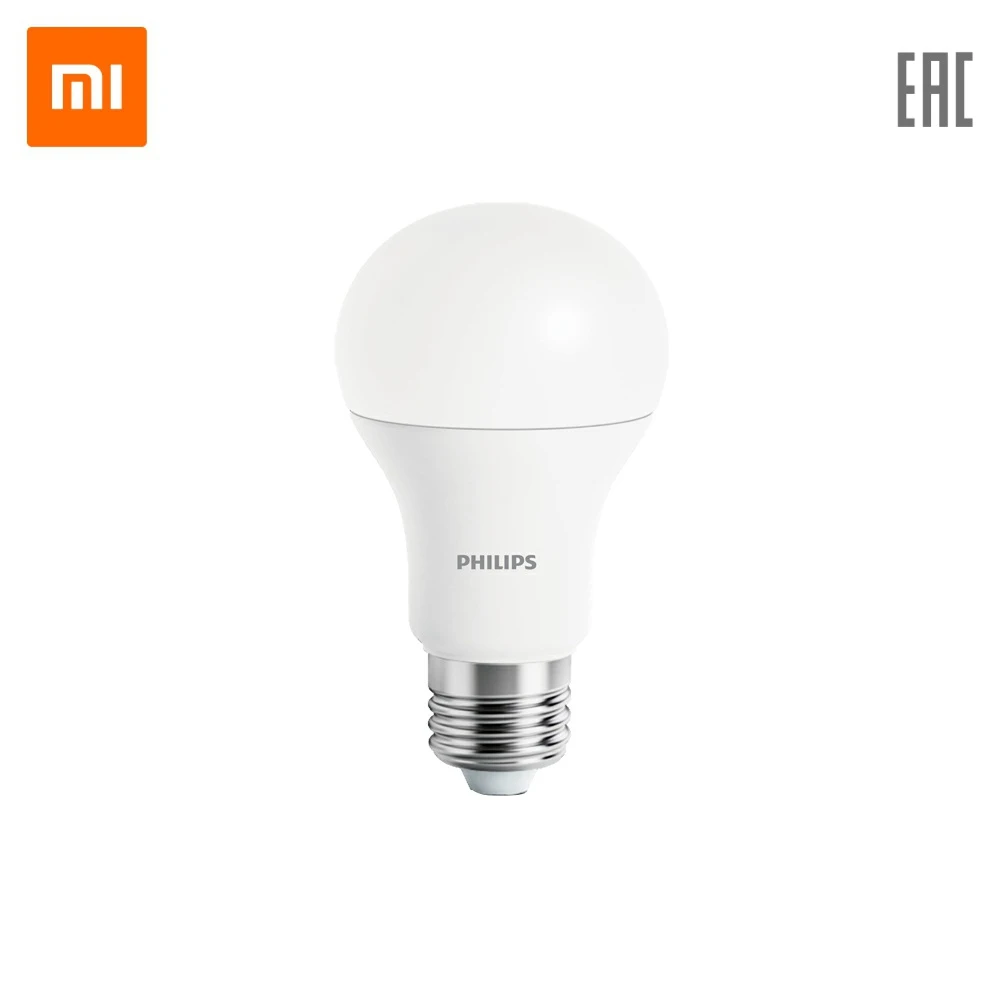 Умная лампочка Xiaomi Philips ZeeRay Wi Fi bulb (белый Е27)|Светодиодные лампы и трубки| |