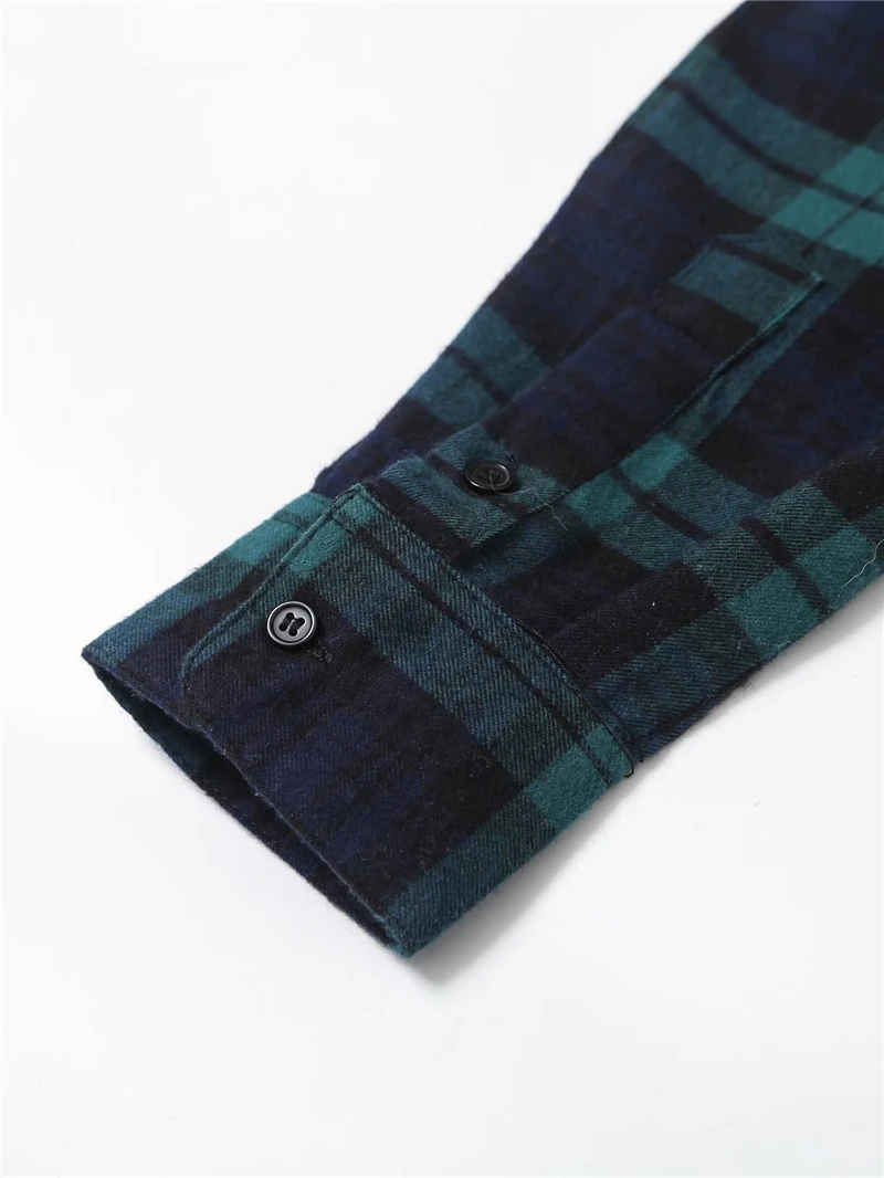 

Streetwear Women Solid Cotton Plaid Shirts 2020 Fashion Ladies Turn Down Collar Tops Elegant Female Chic Button Loose Blouse