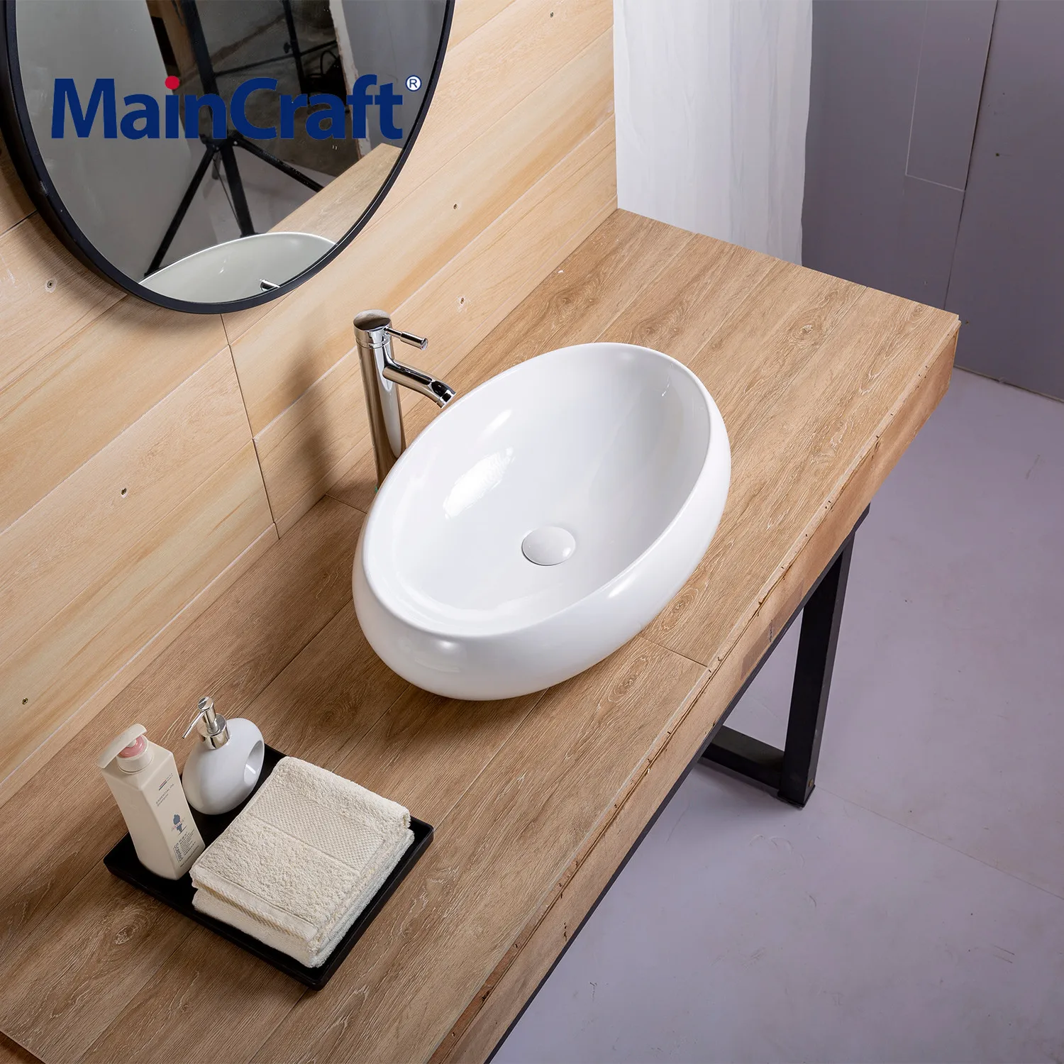 Овальный сосуд полированный раковина для ванной керамическая стиль набор чаша