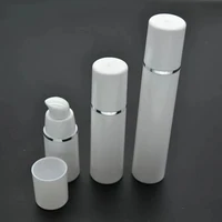 10pcs x 15ml 30ml 50ml transparent empty vacuum airless plastic lotion cream bottles container travel size cream container pump