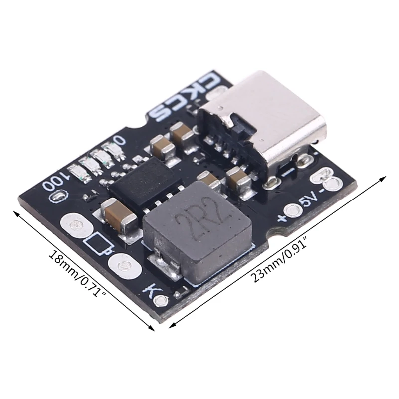 

Type-C USB 5V 2A Boost Converter Step-Up Power Module Lithium Battery Charging Protection Board LED Display USB